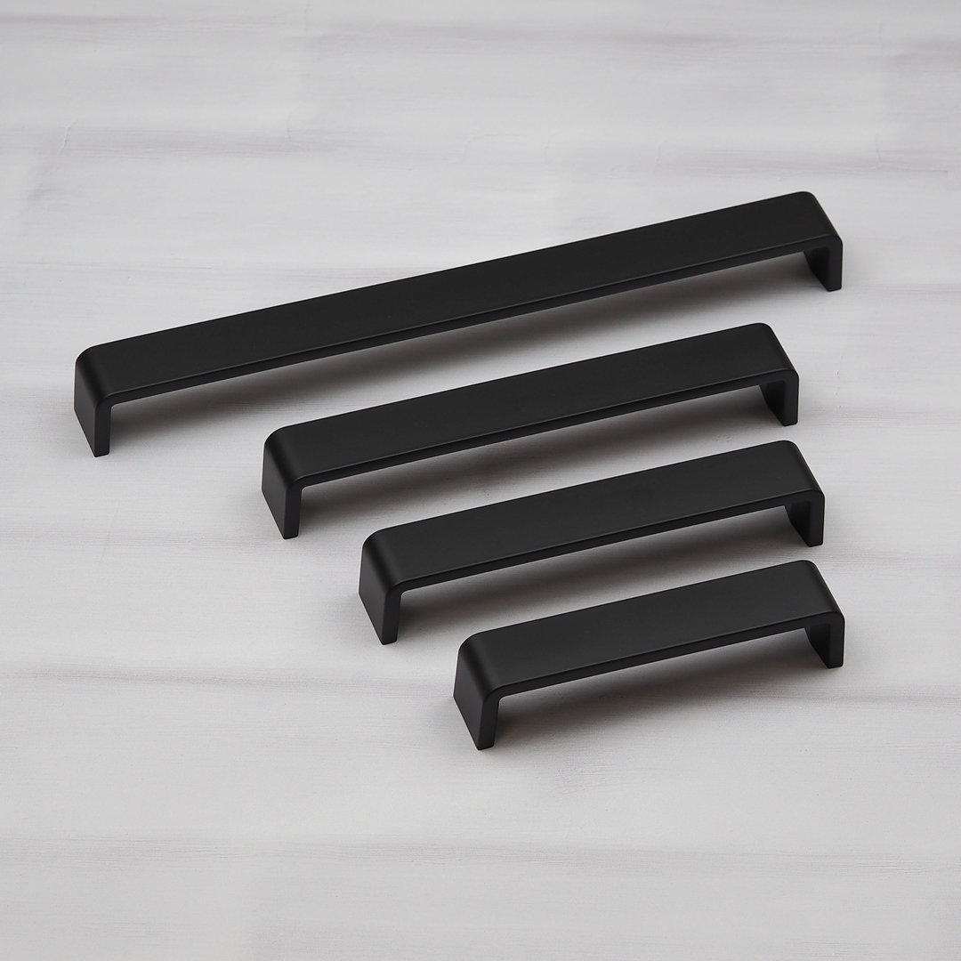 Wide Rounded Square D-Bar Handles in Multiple Finishes