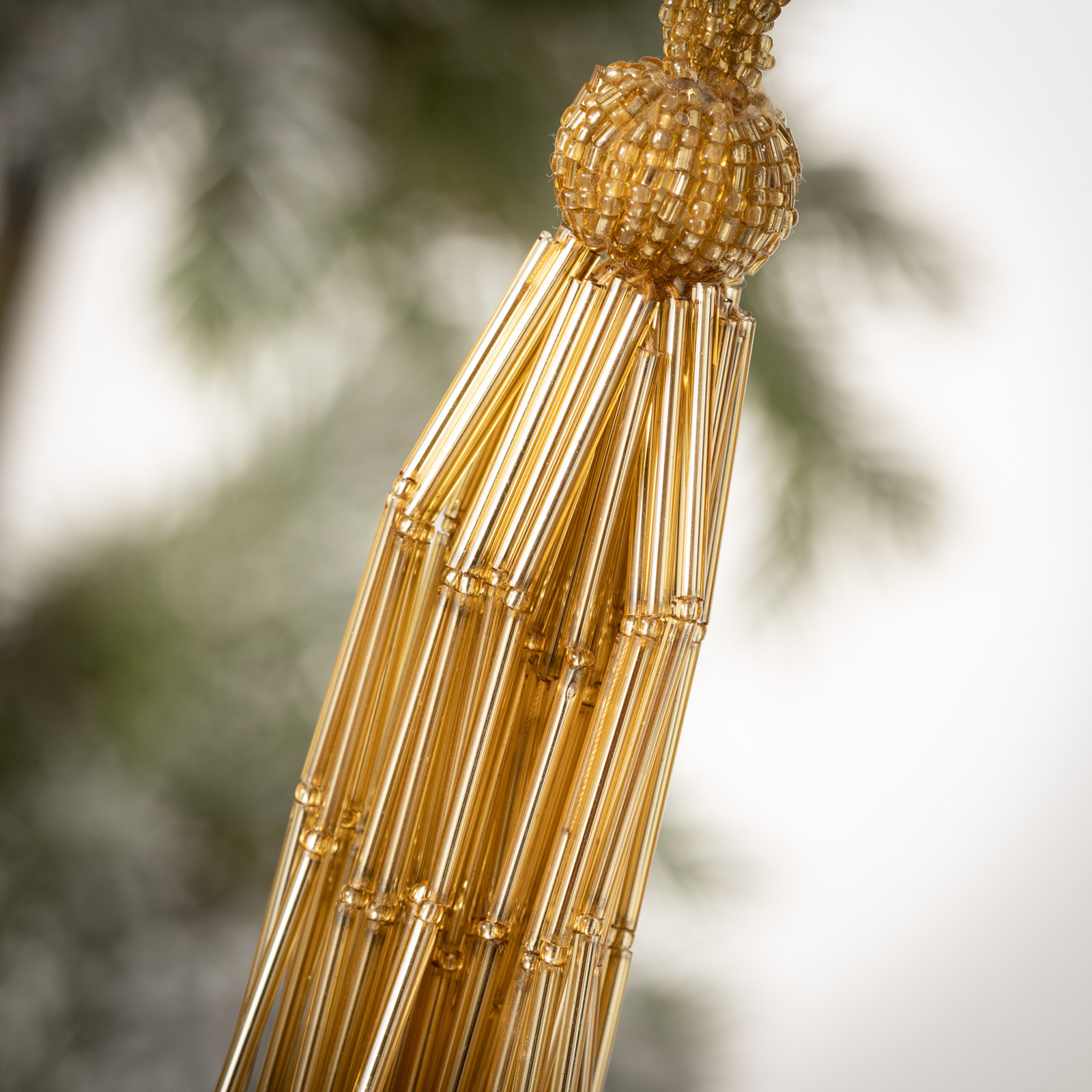 Beaded Tassel Solid Hanging Figurine Ornament