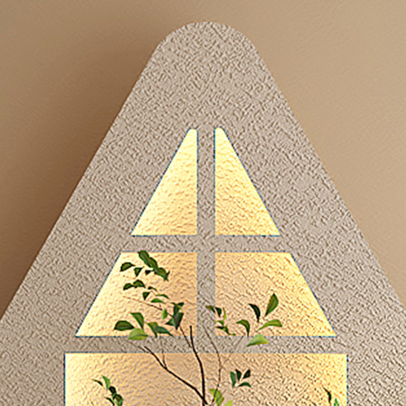 Décoration murale réglable à DEL avec plantes simulées en 3D, vase en verre, statue de lapin, installation facile, Interface, pour les couloirs accueillants