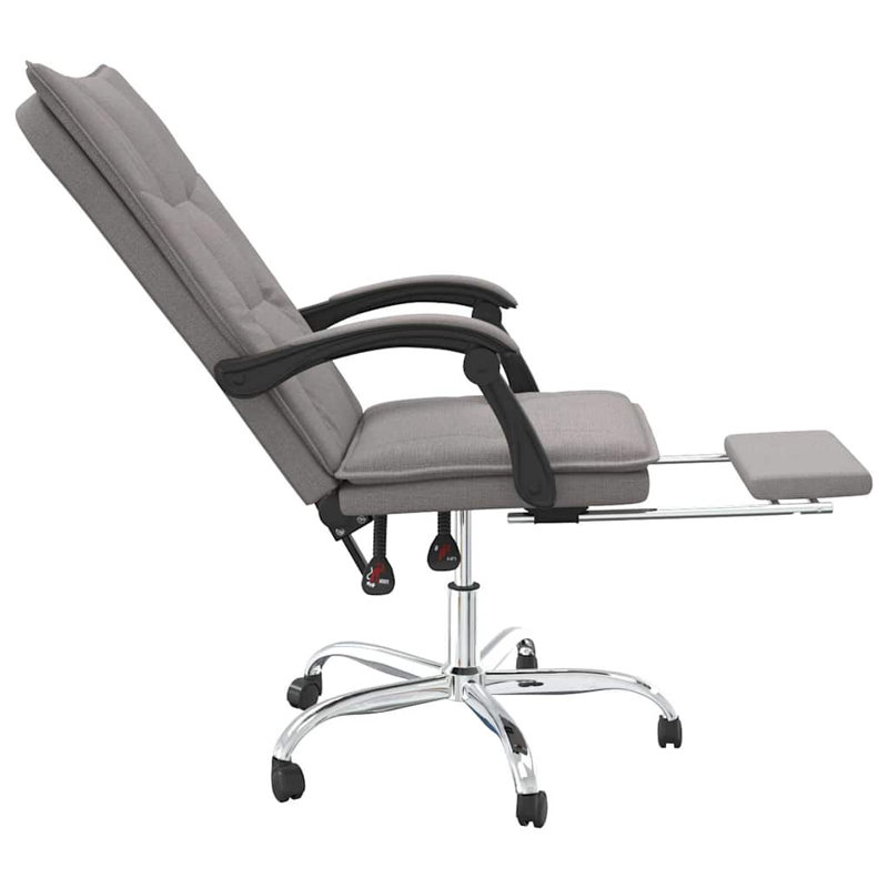 ClassicLiving Clementina Fabric Office Chair, Taupe