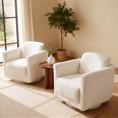 Scottie Eucalyptus Swivel Accent Chair