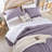 Fluffy Comforter Set 7 Pieces-Bedding Set for All Seasons Soft Comforter With Fitted Sheet, Flat Sheet, Pillow Shams, Pillowcases-117185762-117185764
