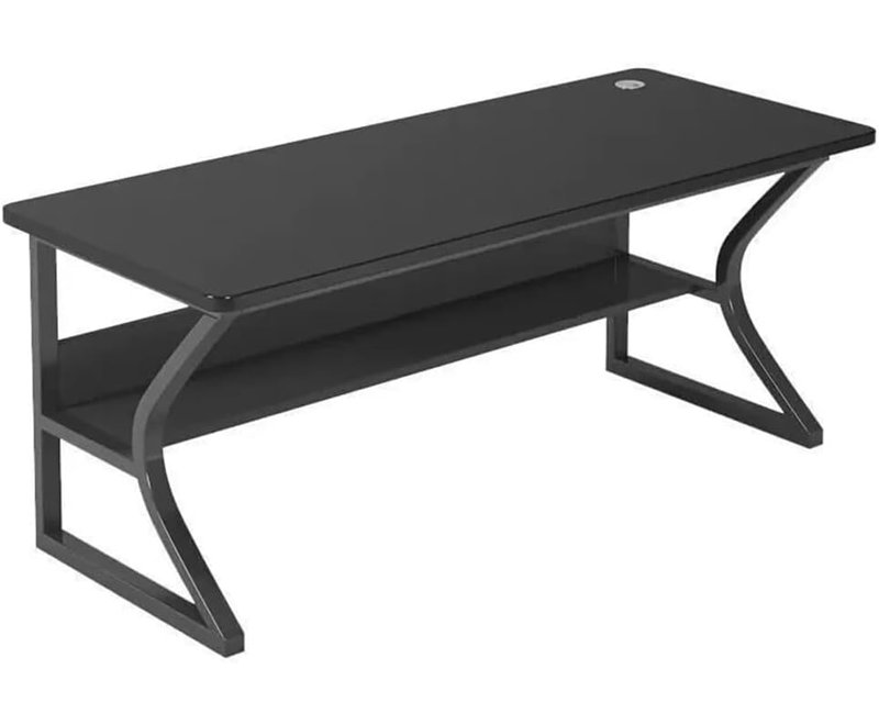 Solid Wood Iron Computer Desk