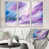 Toile avec cadre blanc