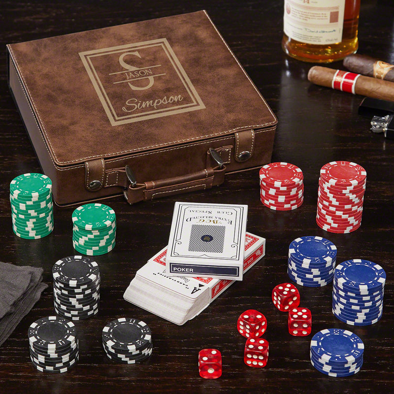 Ensemble de poker personnalisé 9 "avec boîte Oakhill, Oui