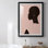 Silhouette rose I - Silhouette rose I - Impression sur
