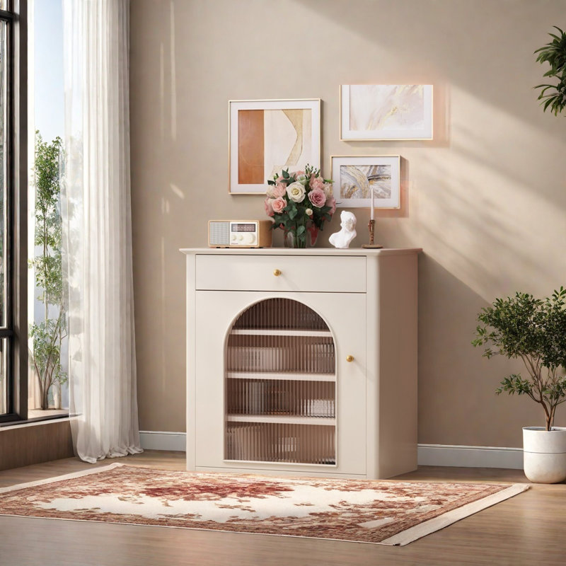 Armoire de rangement multifonctionnelle, Beige