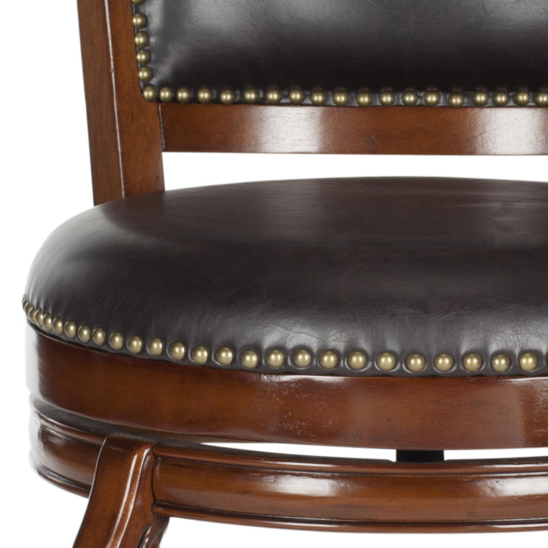 Tabouret de bar pivotant 29 po Brockway, Noyer, Brun