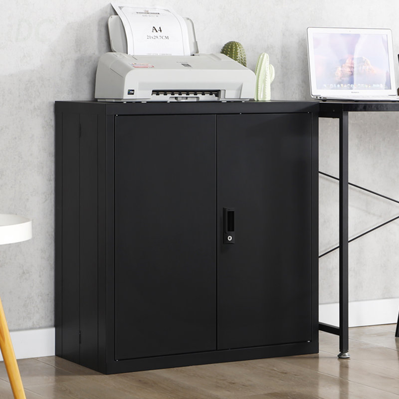 Classeur verrouillable avec portes et 2 tablettes réglables pour la maison, le bureau, l'école et le garage