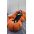 Wowmax Pumpkin Bean Bag Sofa Chair, Giant Bean Bag Chair, Oversized Bean Bag Couch for Adults, Stuffed Big Accent Sofa Lounge Floor Sofa for Gaming, Reading, Orange Compression