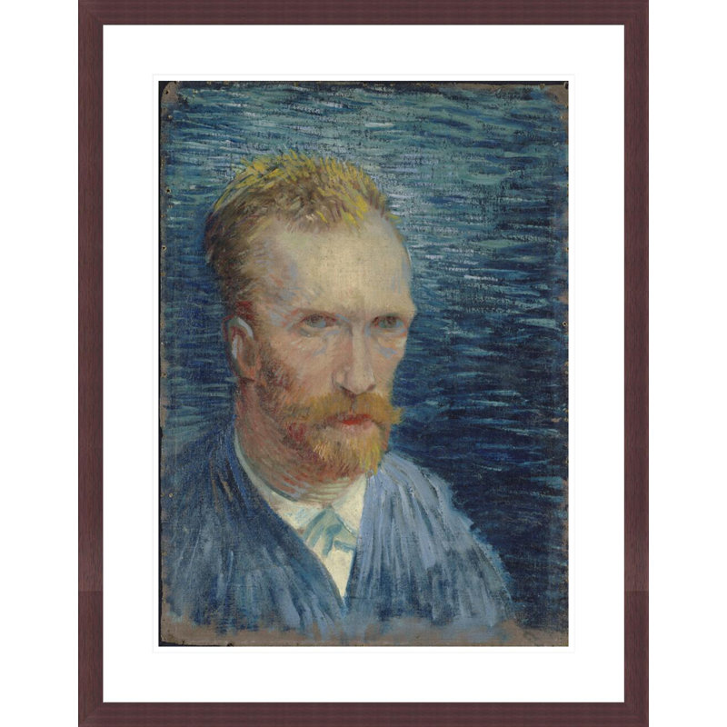 Autoportrait par Vincent van Gogh, impression par estampe numérique encadrée, H 29,5 po x l 23,17 po