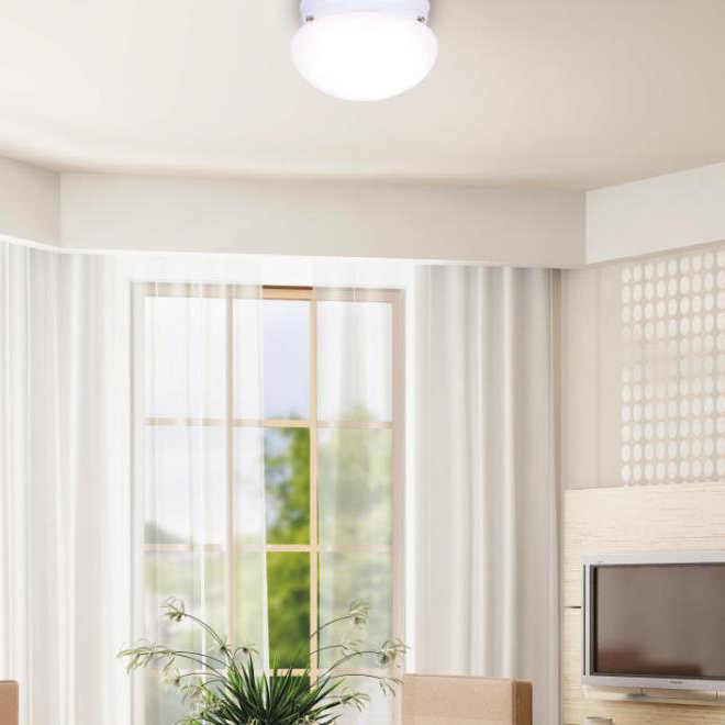 Hockessin Glass Flush Mount