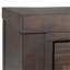 Console Hollander en bois massif de couleur brun noyer chaud