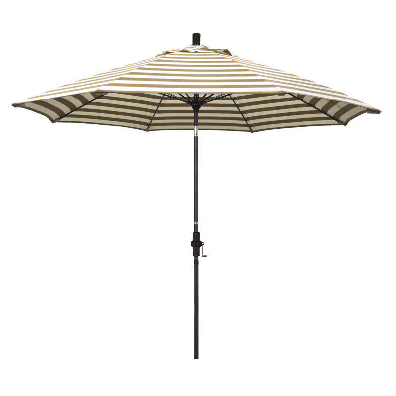Parasol 9" Market, Matted Black, Performance coucher du soleil