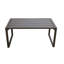Ensemble de causeuse et table d'extérieur 2 pièces avec coussins, mobilier de patio moderne en métal-137650221