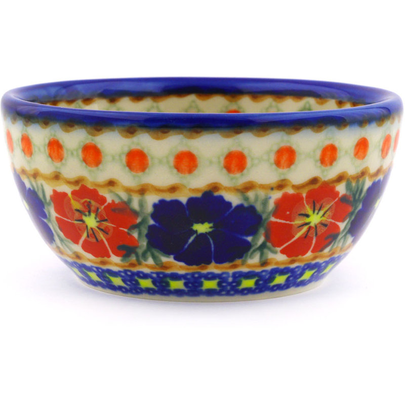 Paradise Poppy Stoneware Rice Bowl