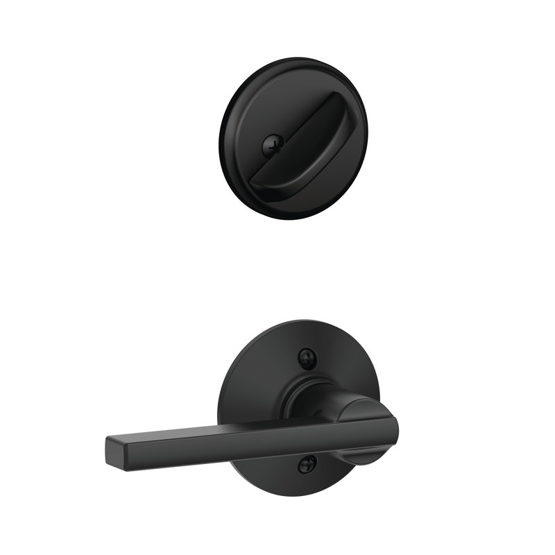 Latitude Interior Lever Set (Exterior Portion Sold Separately), Matte Black, Yes