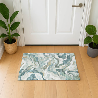 Premium Machine Washable Mayfield AMF2162 modern Rug