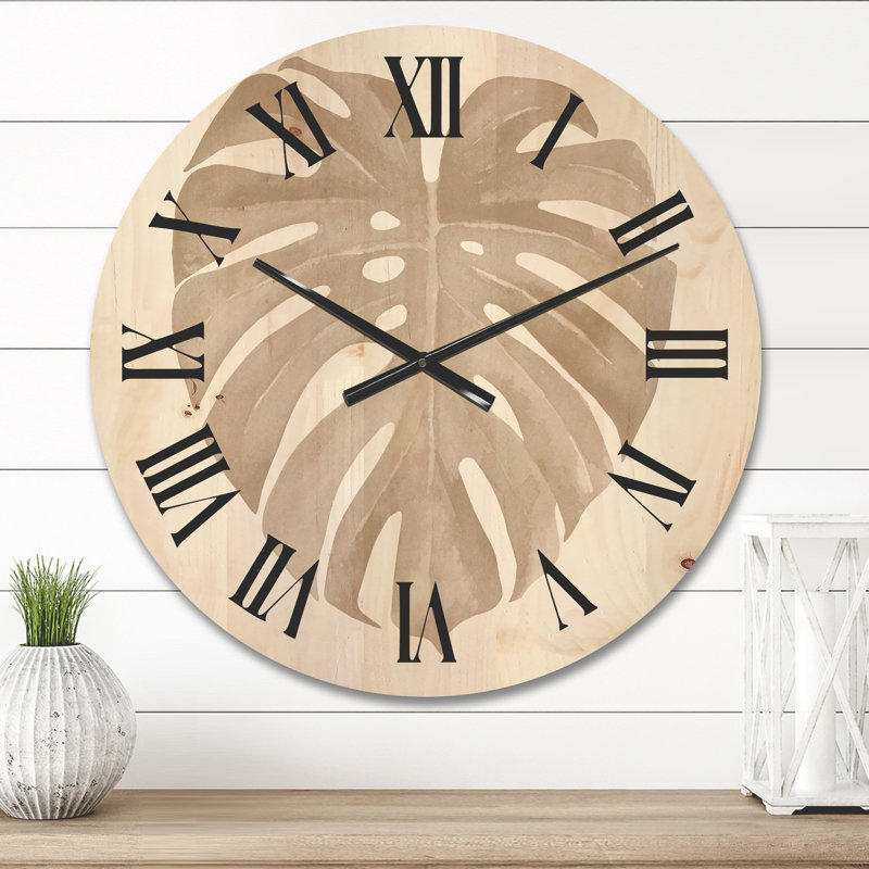 Horloge murale Monstera, Moyen