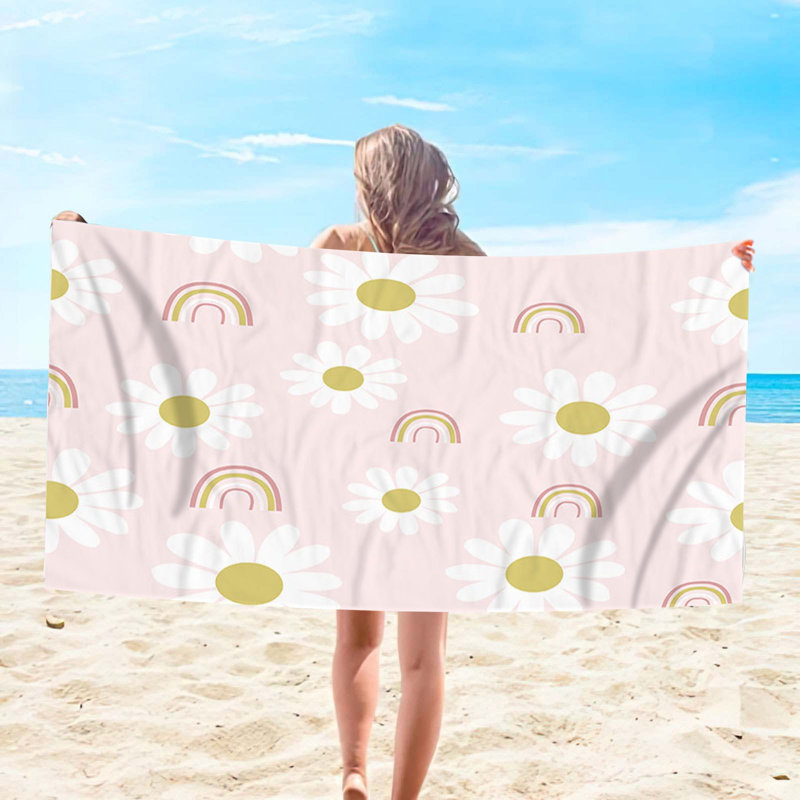 Microfibre serviette de plage super colorée serviette de plage anti-sable serviette polyvalente pour piscine de voyage 30 x 60 pouces