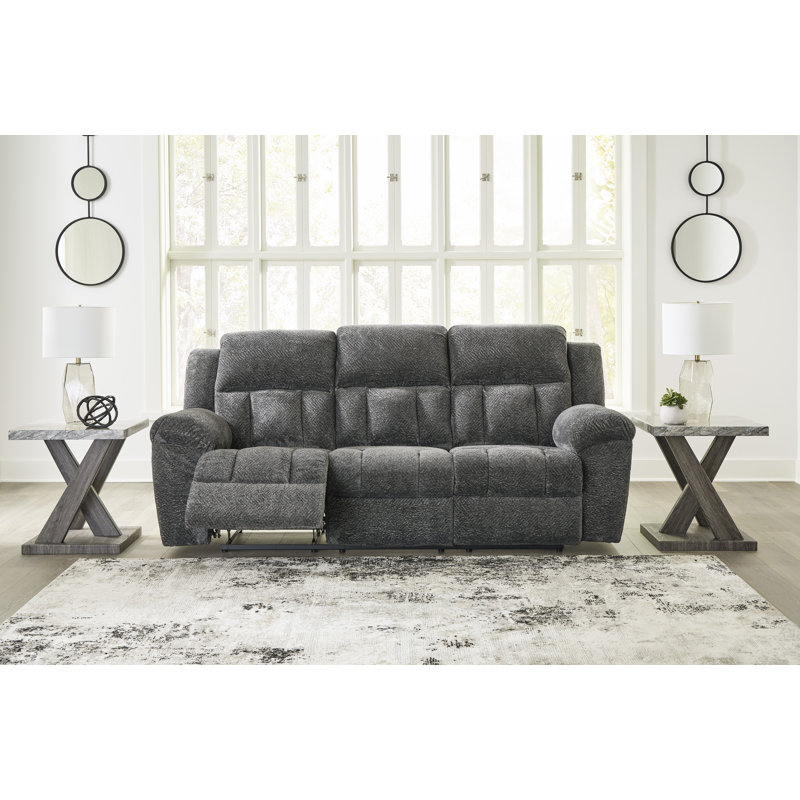 Canapé inclinable et fauteuil inclinable Frohn, Gris