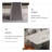 Rectangular Stone + Stainless Steel Butterfly Leaf  Dining Table-107845980-107845984