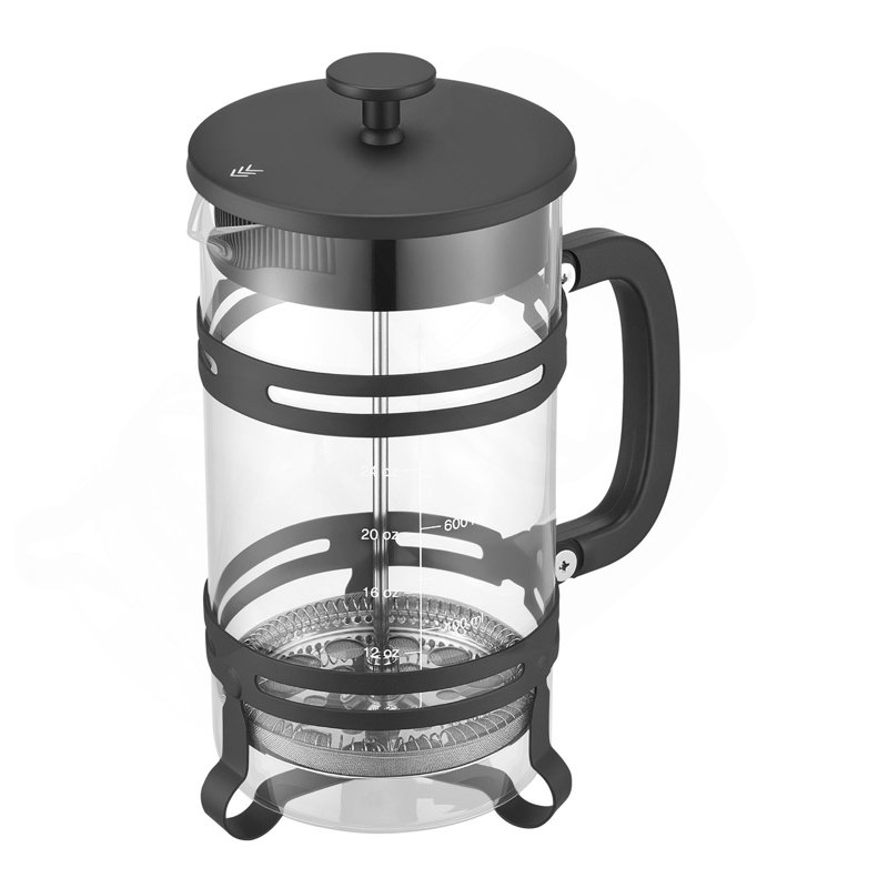 Cafetière à piston en verre borosilicaté 34 oz French Press
