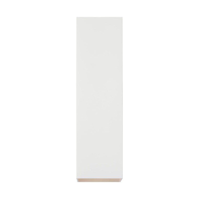 Luminaire extérieur Rookwood Sean Lavin Pohl au fini blanc texturé pour l'extérieur, H 18,5 po x l 5 po x P 7,75 po