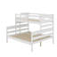 Lit simple superposé au-dessus d'un grand lit simple avec échelle