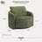 Manchester 44.1" Wide Boucle Accent Chair with Hidden Storage and USB Charging Ports-1820553996