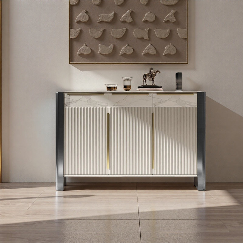 Earley, Cream/Grayish White/Black, 43.3" H x 47.24" W x 13.78" D