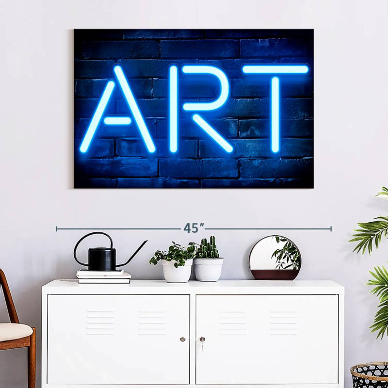 Tergel Blue Art, 16" H x 24" W