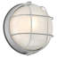 Double fixation Nauticis - cloison ronde de qualité marine - finition satinée - abat-jour en verre givré - incandescente - 10 po-133039818-133039820-133039822
