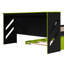 Lit de jour en bois pleine grandeur avec lit gigogne simple, bureau et USB, vert