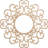 22"OD x 8 3/8"ID x 1/4"T Reims Wood Fretwork Pierced Ceiling Medallion, Alder-63412229-63412243