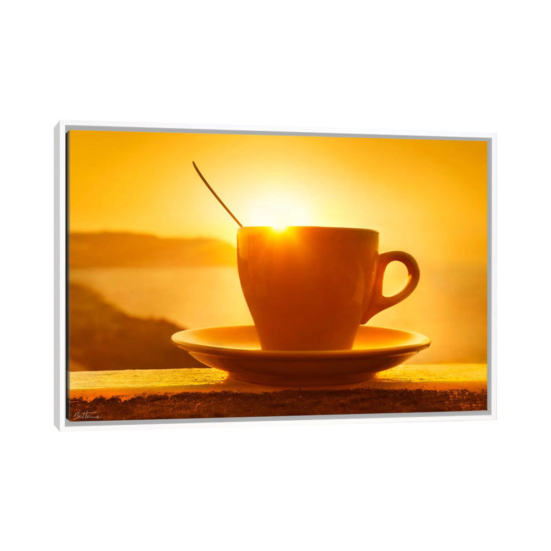 Wake Up by Ben Heine - Print on Canvas, 101.6 cm H x 66.04 cm W, White Framed
