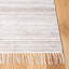 Tapis en laine / coton tissé à la main Kilim en ivoire / brun-1341707672