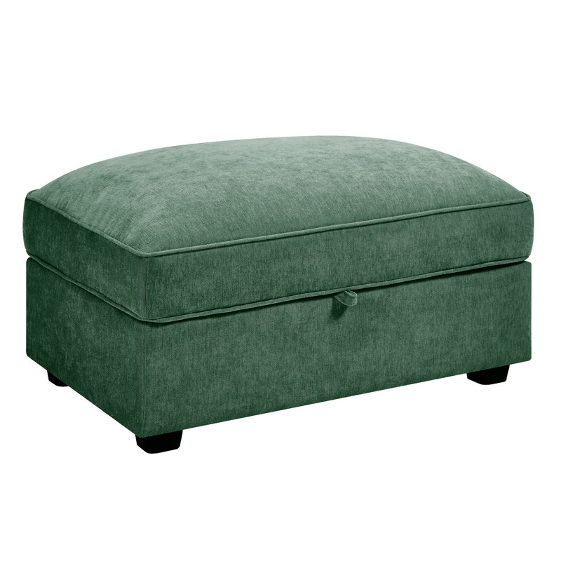 Repose-pieds moderne en chenille, Vert
