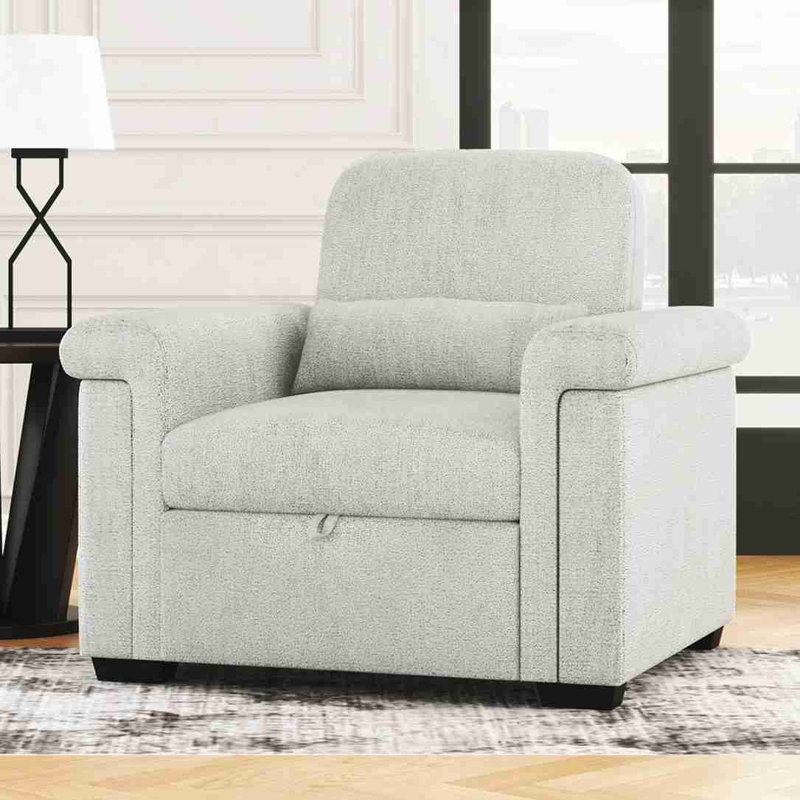 Canapé-lit convertible 3 en 1, Polyester beige