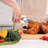 OOU White Bear Kitchen Scissors with Magnetic Cover