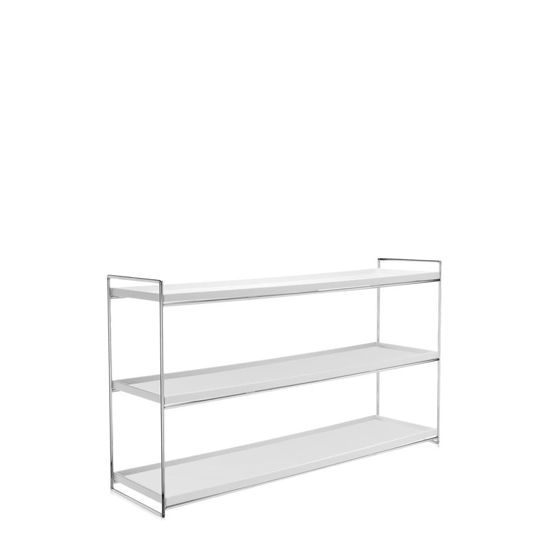 Bibliothèque à plateaux, Blanc