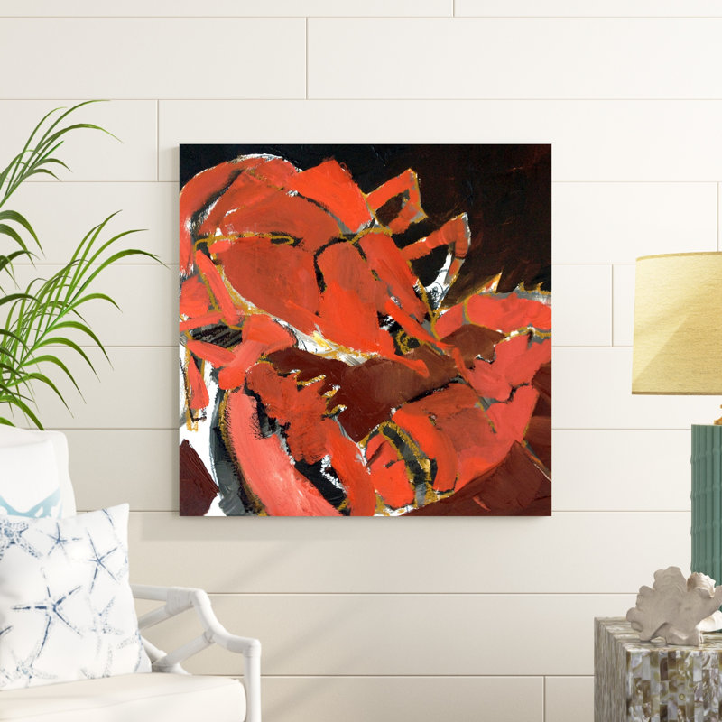 Homard abstrait V, H 36 po x l 36 po x P 1,25 po