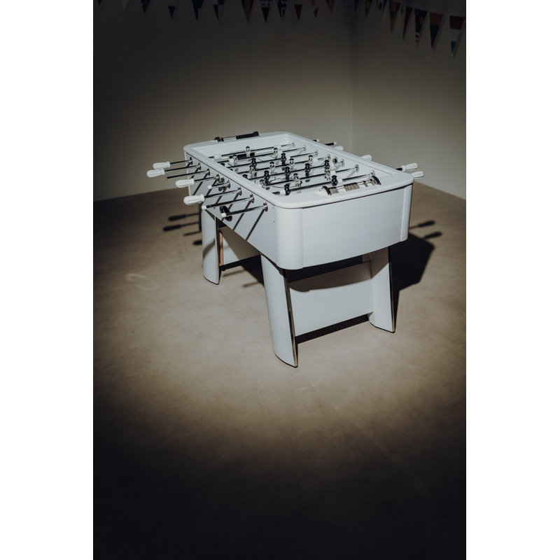 145cm L Foosball Table with Telescopic Rods, White