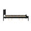 Lit plateforme en bois noir Mid-Century