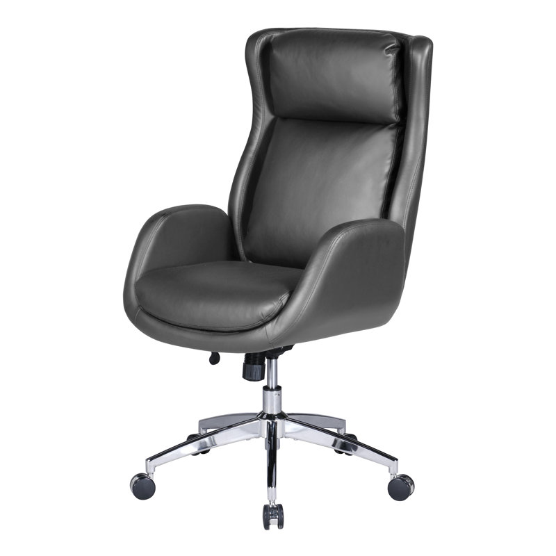Fauteuil de direction avec appui-tête Blanchard, Noir