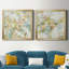 Floral Blush - ensemble de 2 reproductions d'art sur toiles-363999418-363999408-300395166