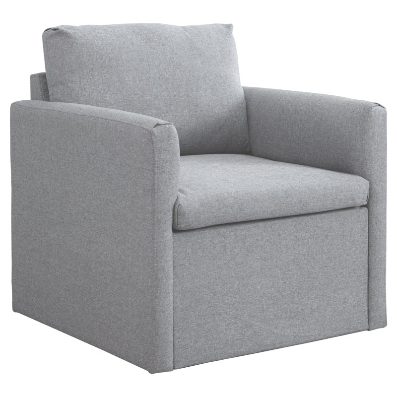 Brishawn Upholstered Club Chair, Light Grey