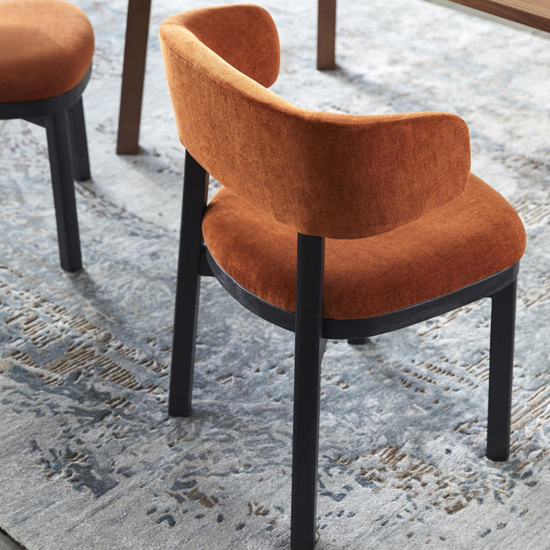 Pacey Upholstered Dining Chair, Orange