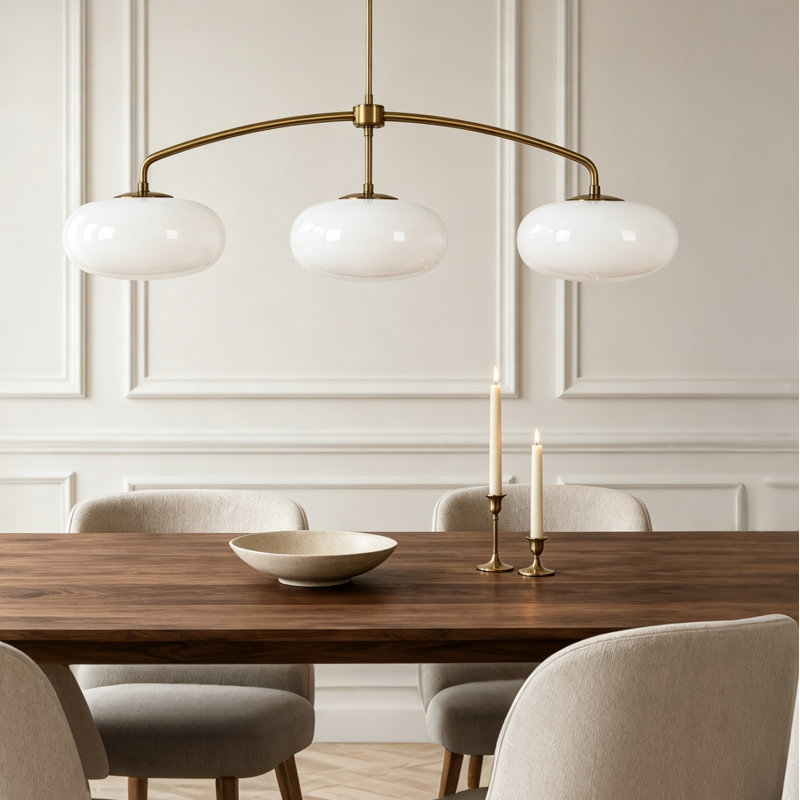 3-Light Large 47" Width Kitchen Island Pendant Lighting