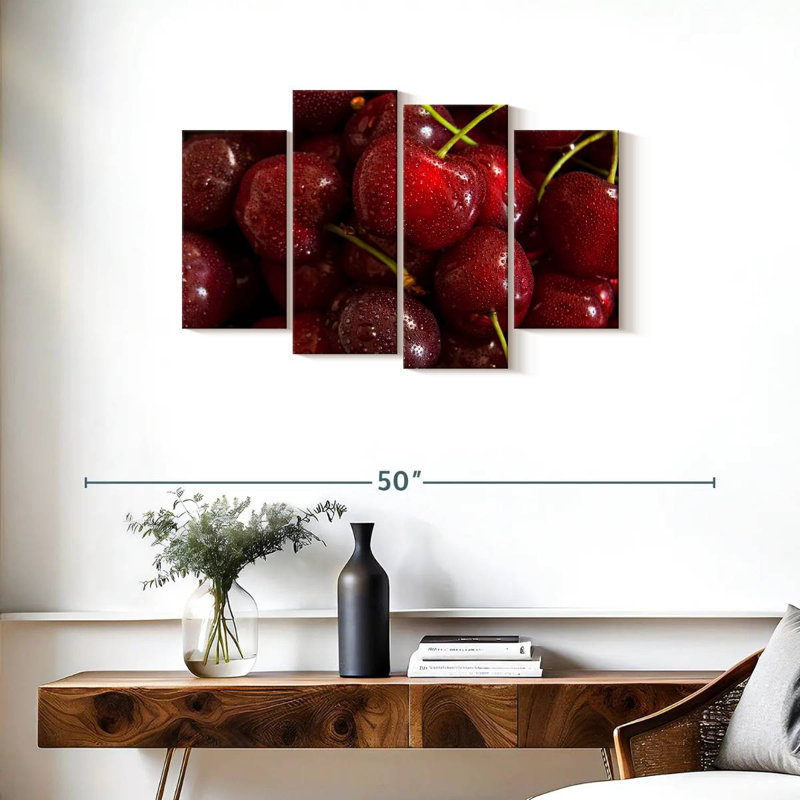 Yarlin Red Cherries, 22'' H x 36'' W